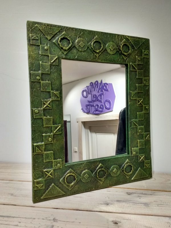espejo decorado madera reciclada palet